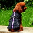 thumbnail image 2 of MesaSe Pet Printed Cold Weather Coat Harness Pet Winter Warm 2 In 1 Outfit Padded Jacket For Small Puppy Dogs, 2 of 8