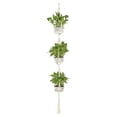 thumbnail image 1 of Plants Planter Flower Pot Hanging Rope Basket For Indoor, 1 of 4