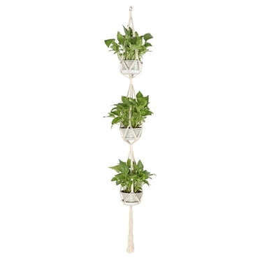 Plants Planter Flower Pot Hanging Rope Basket For Indoor
