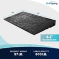 thumbnail image 3 of Silver Spring 4" Maximum Riser, Solid Rubber 3 Channel Threshold Ramp, Black, 3 of 7
