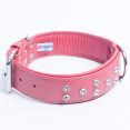 thumbnail image 3 of ATHENS Leather Dog Collar Multi- Row Rhinestones, 3 of 4