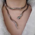 thumbnail image 1 of enjoywould Collier Ras du Cou Style Occidental Électroplaqué Réglable Multi-Fonction Finition Fine Habillage Exquise Punk Alliage Serpent Collier Accessoire de Bijou, 1 of 5
