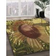 thumbnail image 3 of Ahgly Tapis Rectangulaire Lavable en Machine Intérieur Caramel Brun, 2 Pieds x 5 Pieds, 3 of 7