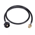 thumbnail image 1 of AMERTEER 1 Brass Propane Adapter Hose for Qcc1 Type Tank Connects 4Ft Hose, 1 of 3