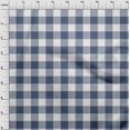 thumbnail image 3 of oneOone Polyester Lycra Dark Dusty Blue Fabric Gingham Check Craft Projects Decor Fabric Printed By The Yard 56 Inches Wide, 3 of 4