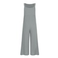 thumbnail image 4 of cfhntfmh Overalls for Women with Pockets Sleeveless Adjustable Strap Jumpsuit Loose Wide Leg Long Pants Rompers, 4 of 5