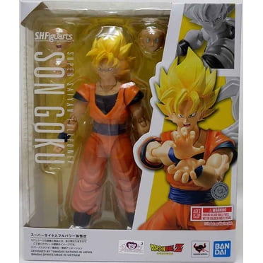 TAMASHII NATIONS - Dragon Ball Z - Super Saiyan Pleine Puissance Son Goku, Bandai Spirits S.H.Figuarts Figurine d'Action
