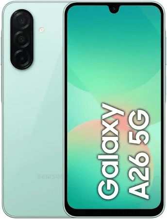 Brand New – Samsung Galaxy A26 5G 6GB RAM + 128GB Storage | Dual SIM Card | 6.7” Super AMOLED Display |Factory Unlocked (SM-A26M/DS) - Mint
