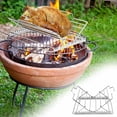 thumbnail image 1 of PRETXORVE Barbecue Réglable le Gril à Poulet à Feu Réglable Est Fait d'Acier Inoxydable et Peut Être Ajusté selon la Taille du, 1 of 9