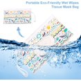thumbnail image 4 of Lot de 4 Sachets de Lingettes Humides Très Grands 10 x 6 Étui de Lingettes pour Bébé Réutilisable Distributeur de Lingettes Rechargeable Contenant de Voyage Sac de Lingettes pour Bébé et Adulte (Coloré), 4 of 5