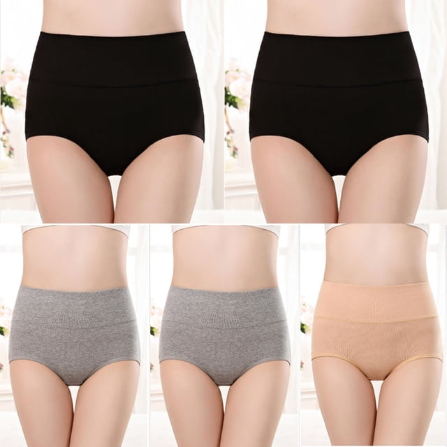 Soki Womens Underwear 6PC Cotton High Rise Briefs on Clearance