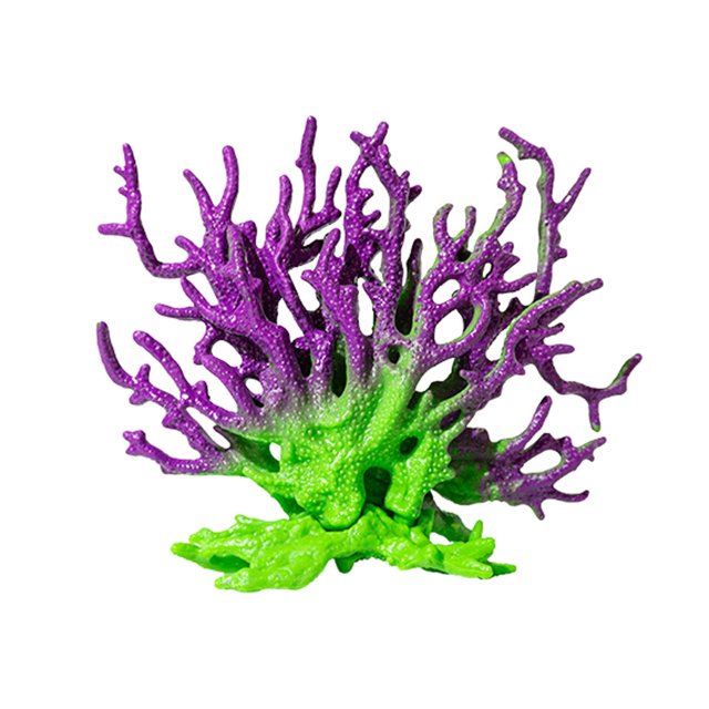 Plastic Coral Decoration for Fish Tank with Realistic Design and Easy Cleaning