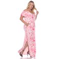 thumbnail image 3 of White Mark Women's Cold Shoulder Tie Dye Maxi Dress, 3 of 6