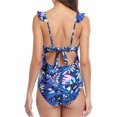 thumbnail image 4 of Charmo One Piece Bathing Suit for Women Ruffle Cut Out Swimsuits Strappy Monokinis, 4 of 6