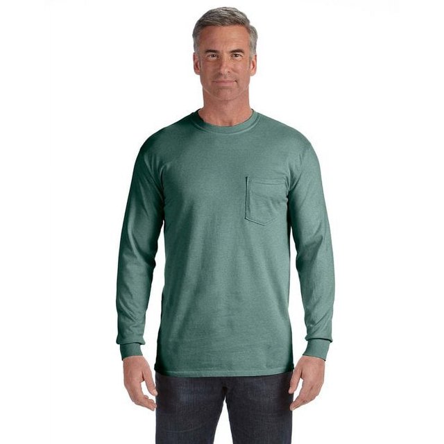Comfort Colors T-Shirt à Manches Longues pour Adulte avec Poche