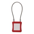thumbnail image 1 of Kit de Verrouillage, Câble de Verrouillage Robuste Compact Isolant Durable 85mm avec 2 Clés pour Gestion d'Entreprise Rouge, 1 of 8