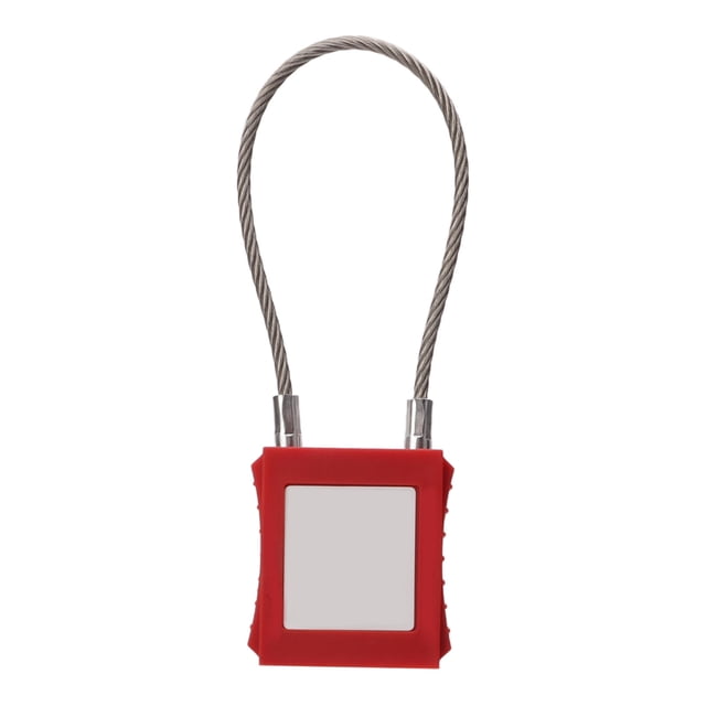 Kit de Verrouillage, Câble de Verrouillage Robuste Compact Isolant Durable 85mm avec 2 Clés pour Gestion d'Entreprise Rouge