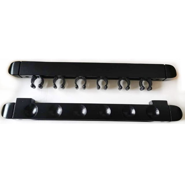 Bgsha Billiard Pool Cue Rack Wall Mount 6-Slot Hanging Snooker Stick Wooden RackHolder