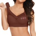 thumbnail image 1 of fheaev Seamless Mesh Lace Bras for Women No Underwire Wireless Bras with Support And Lift Full Coverage Deep V Bralettes Everyday Bra, 1 of 8
