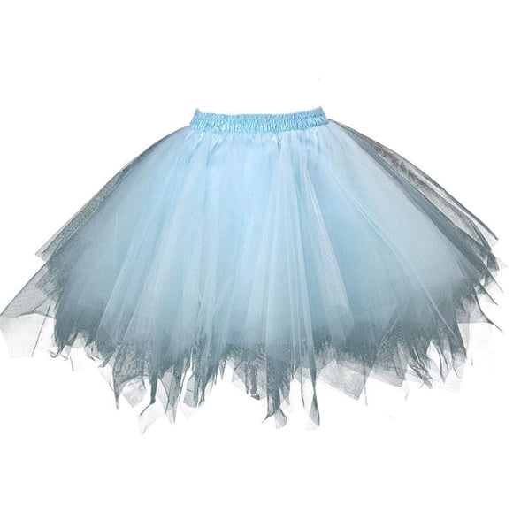 TIMIFIS Jupe Tutu pour Adulte Tutu en Tulle pour Femmes Adolescentes Jupes Classiques Superposées Années 50 Vintage Jupe Bouffante de Danse pour Cosplay Fête Joyeux Noël