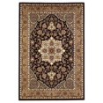 thumbnail image 1 of HomeRoots 352425 5 ft. 3 in. x 7 ft. 7 in. Polypropylene Black & Beige Area Rug, 1 of 1
