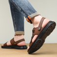 thumbnail image 4 of Mens Walking Sandals with Back Strap Arch Support Comfortable Plantar Fasciitis Sport Slides Beach Slippers, 4 of 8