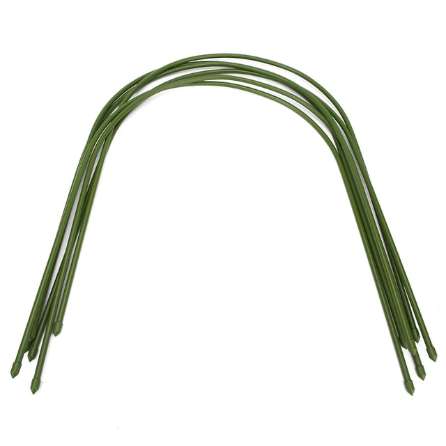 6Pcs Plastic Coated Steel Pipe Greenhouse Hoop Arch Shape Support Frame Gardening Accessories