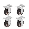 thumbnail image 1 of Soft Rubber Wheel For Platform Trolley Chair Accessory 360° 1/2 Inches 4Pcs Furniture Caster Universal Swivel Caster Household ,Superior Material, 1 of 7
