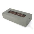 thumbnail image 1 of Millies 50000 BTU Outdoor Rectangle MgO Propane Fire Pit Table with Tank Holder - Light Gray, 1 of 8