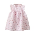 thumbnail image 1 of MEZZALL Robes d'Été pour Filles à Imprimé Floral Robe Confortable et Décontractée pour la Robe d'Été Quotidienne et les Sorties à la Plage 2-3 Ans Robe d'Été pour Bébé, 1 of 3