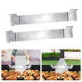 thumbnail image 5 of adviicd Lot de 2 Support de Spatule pour Plaque de Cuisson Conception Acier Inoxydable Grille Outil de Barbecue Grille Accessoires pour Plaque de Cuisson à Surface Plane et Autres Plaques de Cuisson Argent, Taille Unique, 5 of 5