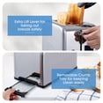 thumbnail image 3 of CUSIMAX 2-Slice Toaster - LED Display, Extra-Wide Slots, 6 Browning Levels, Defrost & Bagel Modes, Easy-Clean Crumb Tray., 3 of 4