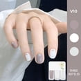 thumbnail image 2 of Riforla Three Color Nail Polish No Baking Quick Drying Set Durable Tearable Water Based Manicure 1ml Nail Polish, 2 of 3