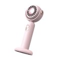 thumbnail image 1 of Unatoiry Portable Handheld Fan Rechargeable Adjustable Summer Sleep Cooling Travel Carrying Office Face Hand Desktop Cooler Pink, 1 of 6
