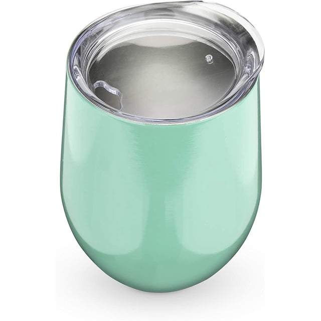 True Gobelet à Vin Sans Pied Sip Go, Menthe, 3,5”