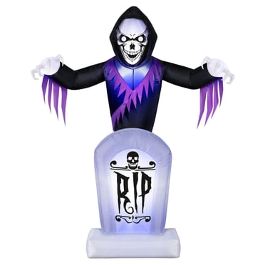 Occasions Halloween 8 Foot Inflatable Animated Tombstone Reaper