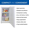 thumbnail image 3 of Koolatron 3.1 Cu Ft Upright Freezer, 88L, Adjustable Thermostat for Compact & Efficient Storage, 3 of 8