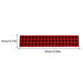 thumbnail image 3 of fastboy Christmas Table Mat Xmas Grid Strip Simple Style Drink Coaster Waterproof Home Decor Kitchen Placemats Tablecloth New Year, 3 of 6