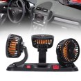 thumbnail image 1 of Ventilateur Portable pour Allume-Cigare, Ventilateur de Voiture 3 Têtes 2 Vitesses Rotation 360 Degrés Ventilateur de Refroidissement pour Voiture Van Camion SUV RV, 1 of 7