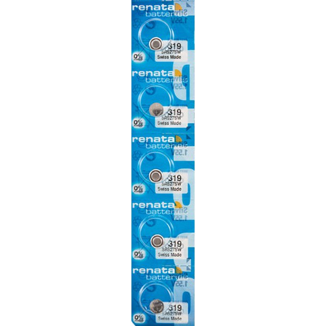 5 x Piles de Montre Renata 319, Pile SR527SW
