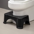 thumbnail image 3 of Ergonomic Toilet Foot Stool: Comfortable, Durable & Space-Saving Bathroom Accessory for Improved Posture – Lightweight, Easy-to-Clean, Portable Design in Classic Black for Home Use, 3 of 6