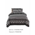 thumbnail image 3 of Kadlawus Bohemian Style Three Piece Set for Bedroom, Polyester Fiber Quilt Set, Geometric Pattern Bedding, Lightweight Comforter for Twin Bed, Pillow Cases, 3 of 8