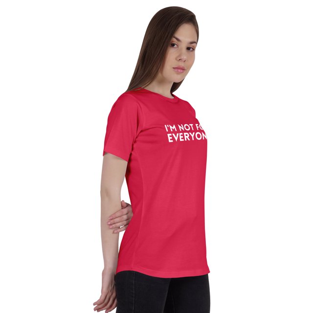 Inkmeso Womens Quote Top Im Not For Everyone Graphic Print Tee T-Shirt
