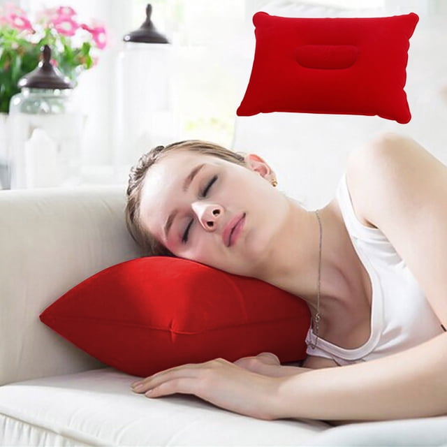 Fridja Clearance Under 5$ Plushs Rectangular Napping Inflatable Pillow Outdoor Camping Cushion Travel Plushs Inflatable Pillow for Sport