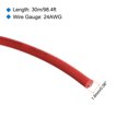 thumbnail image 2 of Uxcell Fil de Raccordement 24AWG 30m/100 Pieds Rouge, Fil Électrique UL1007 Bobine, 2 of 6