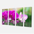 thumbnail image 2 of Beautiful Orchid Flowers on Green - Large Floral Canvas Art Print, 2 of 3