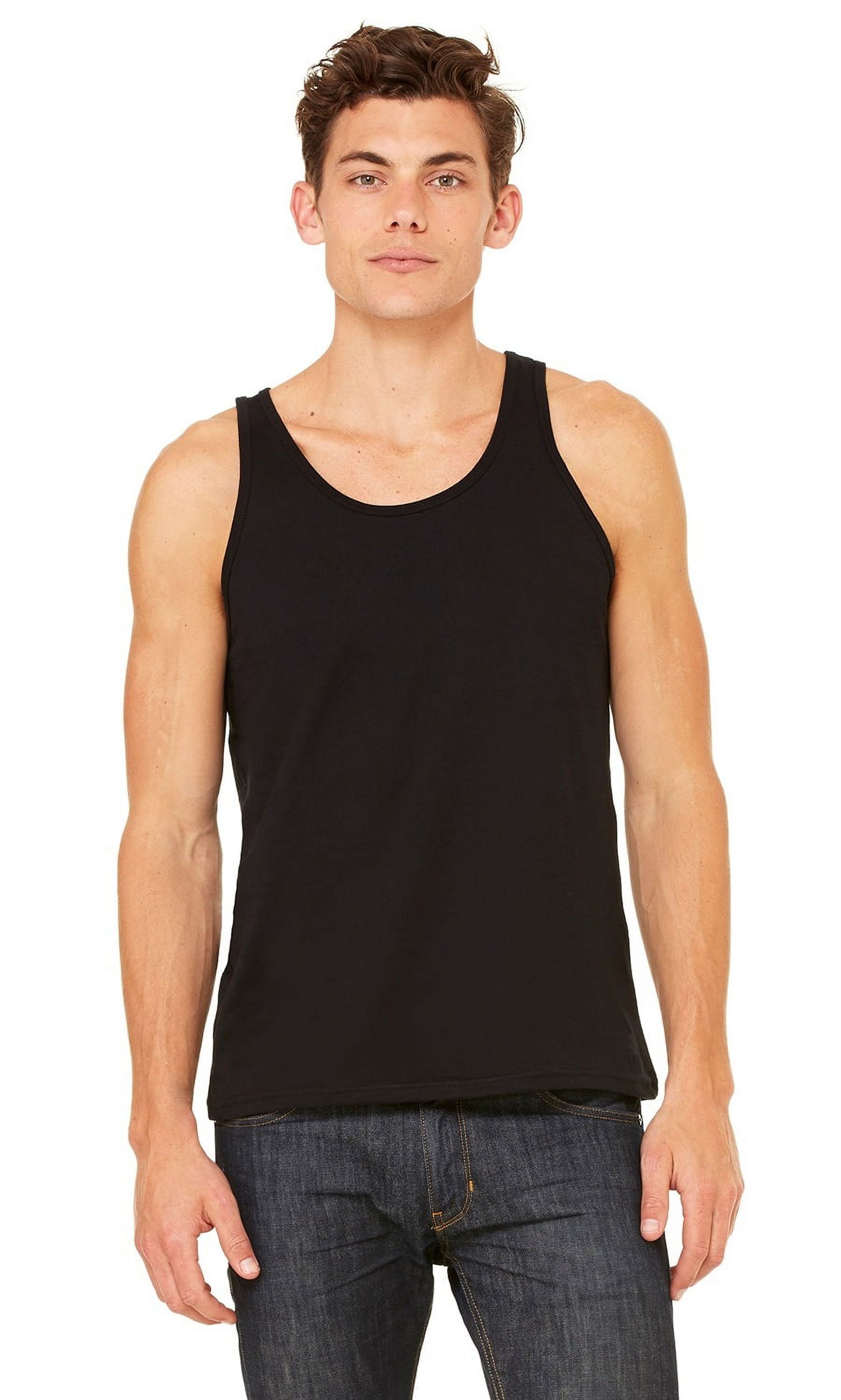 The Bella + Canvas Unisex Jersey Tank Top - BLACK - M