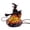 Noir-13 Décoration Intérieure, variante sur JJV Lampe de Sorcière d'Halloween, Veilleuse Sorcière Gothique Effet Vitrail, Lampe de Table Sorcière en Résine Lampe d'Ambiance d'Halloween pour Décoration de Fête Décor d'Halloween