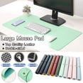 thumbnail image 1 of Pure Color waterproof Leather Mouse Pad,Large Waterproof Desk Pad apply to Home Office,Laptop Leather Mouse Pad Writing Pad Double-sided, 1 of 3