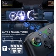 thumbnail image 2 of Switch Pro Controller for Nintendo Switch Controller/Switch Lite/OLED, QQV Wireless Switch Controllers with Light, Programmable, TURBO & Wakeup, 2 of 6